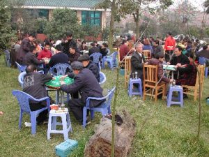 Teahouse atmosphere in Chengdu