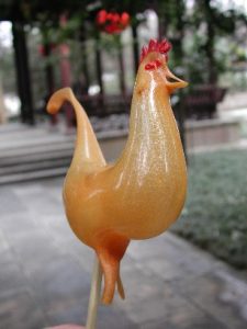 Cock made of sugar